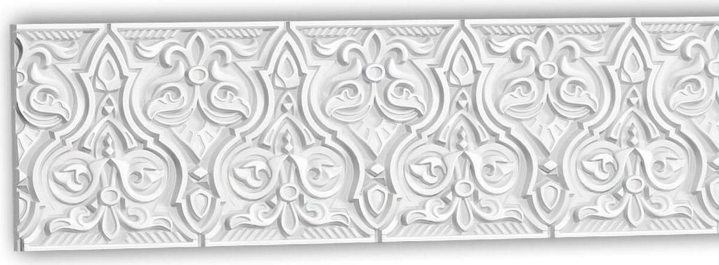 Profhome 151501 Wandleiste Wandvertäfelung Zierleiste Stuckleiste Oriental 2 m