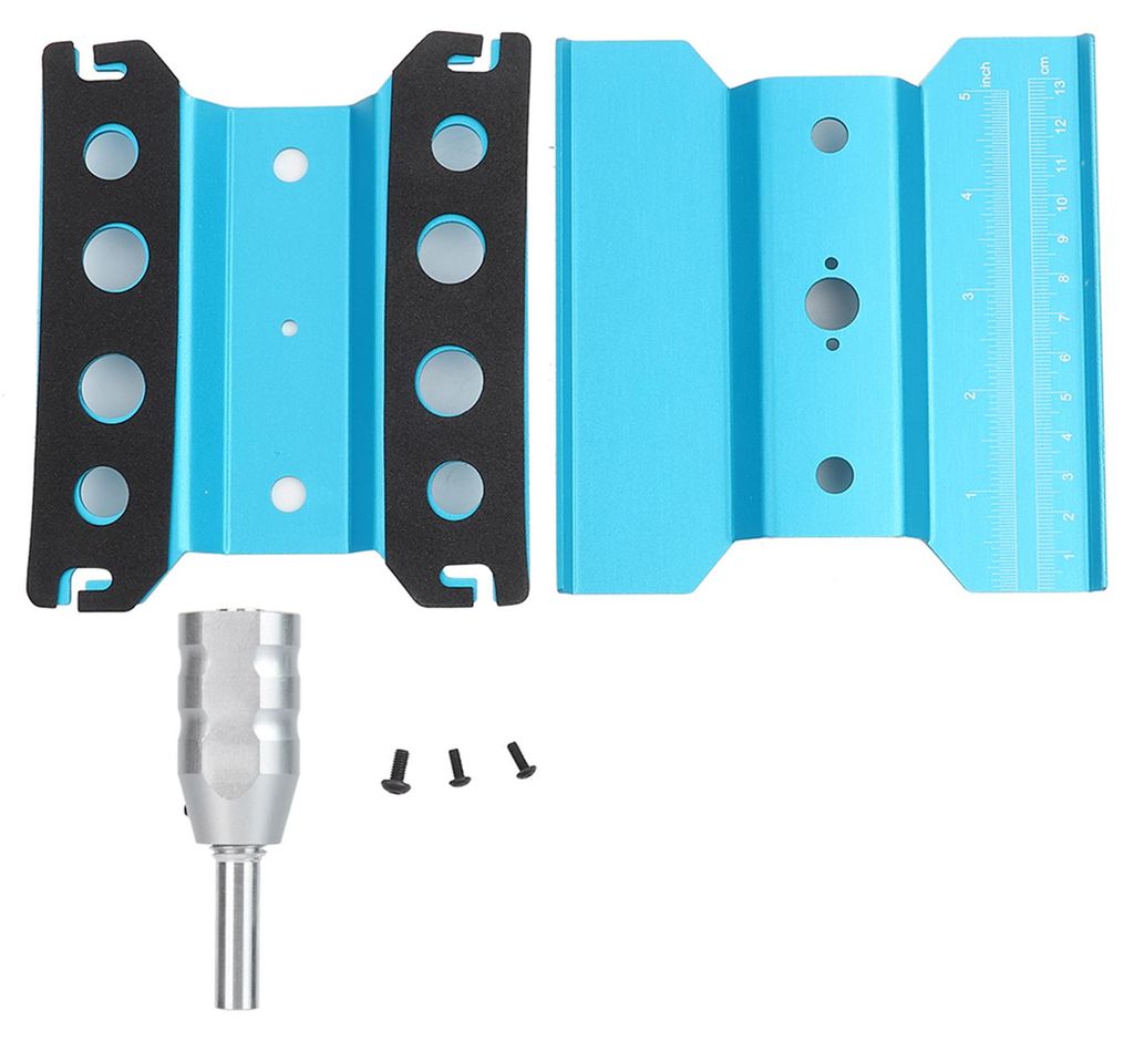 Rotations-Reparaturstation, Montageplattform, Arbeitsständer für 1/8 1/10 RC-Modellauto (blau)