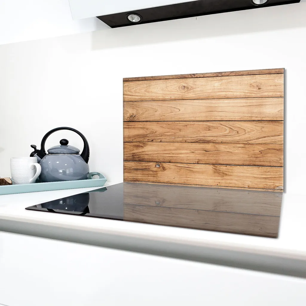 Copertura piano induzione Tavola in legno scuro