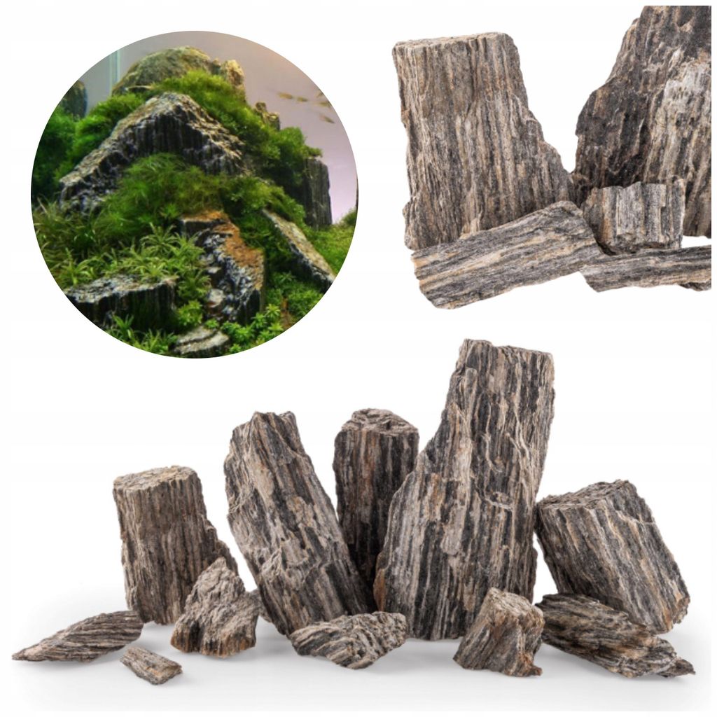 Pietre decorative per acquario, rocce naturali effetto Immagine del prodotto 