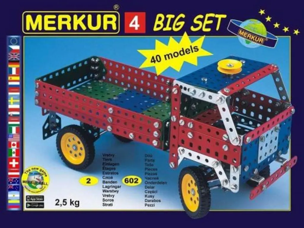 Merkur 4 Modèle 602 : Jeu de Construction 602 Pièces avec 40 Modèles