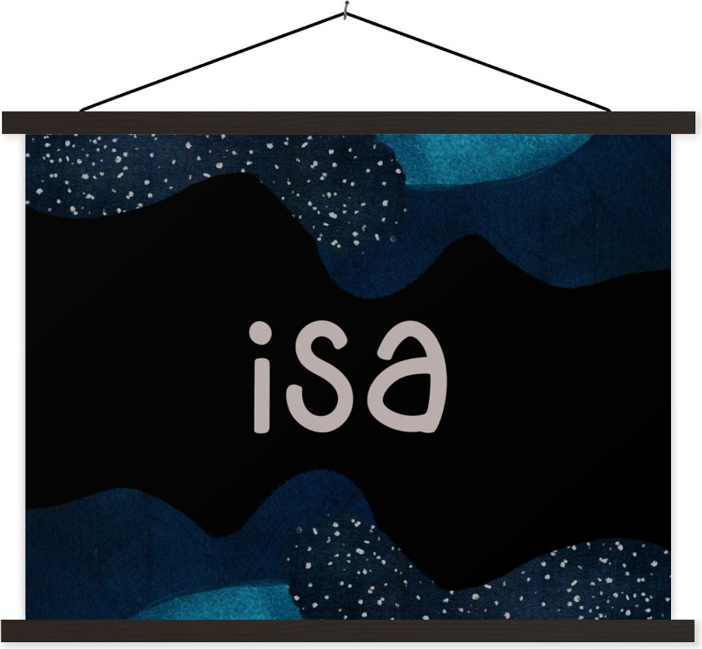 MuchoWow Textilposter Isa - Pastell - Mädchen 150x113 cm mit schwarzem Rahmen - Wohnzimmer