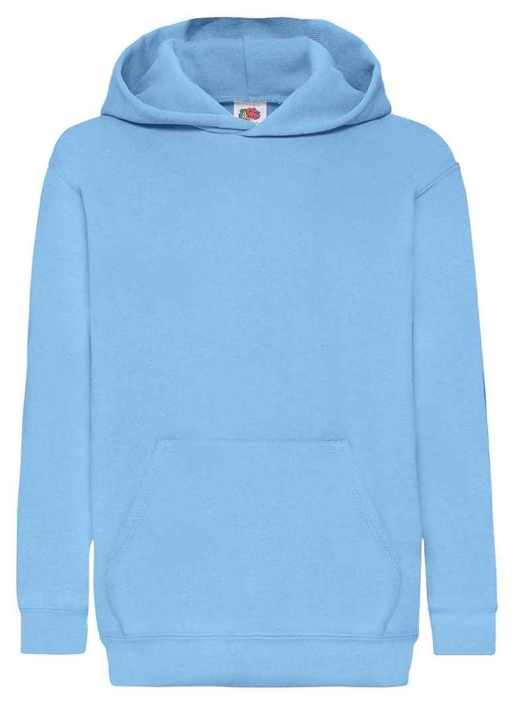 Fruit of the Loom - "Classic" Kapuzenpullover für Kinder LT2585 (116) (Himmelblau)