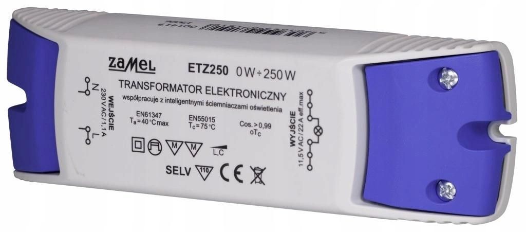 TRASFORMATORE Elettronico, 230V/11,5V, 0-250W ETZ-250 Immagine del prodotto 