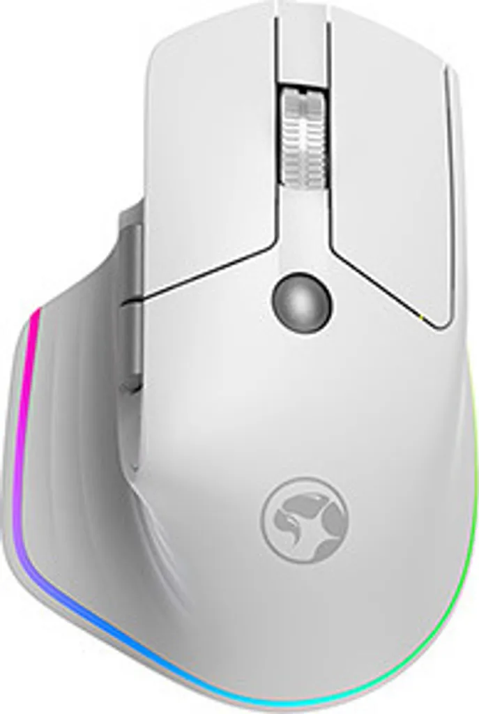 Souris optique sans fil Marvo G803 blanche ergonomique haute précision