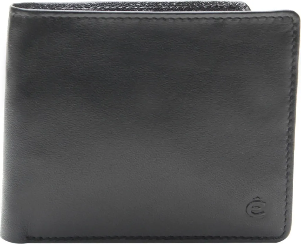 Regala la Classe: Portafoglio Esquire Compact Black in Pelle Nera
