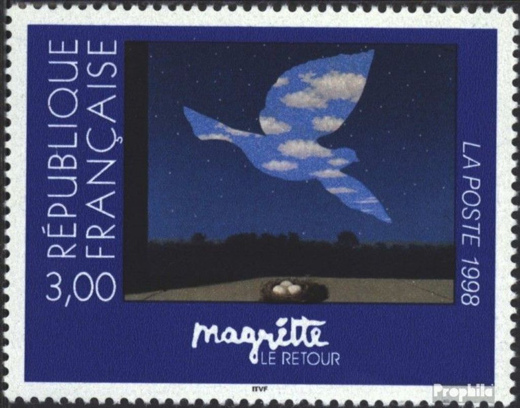 Briefmarken Frankreich 1998 Mi 3284 (kompl.Ausg.) postfrisch Magritte