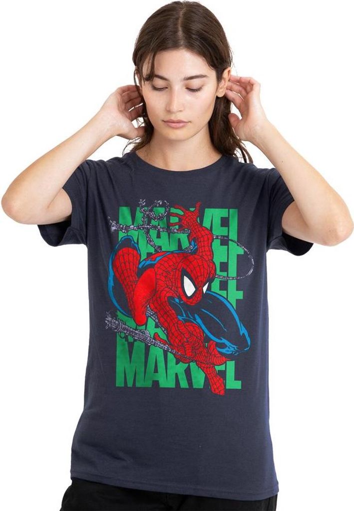 Spider-Man - T-Shirt für Damen TV25957 (M) (Marineblau)