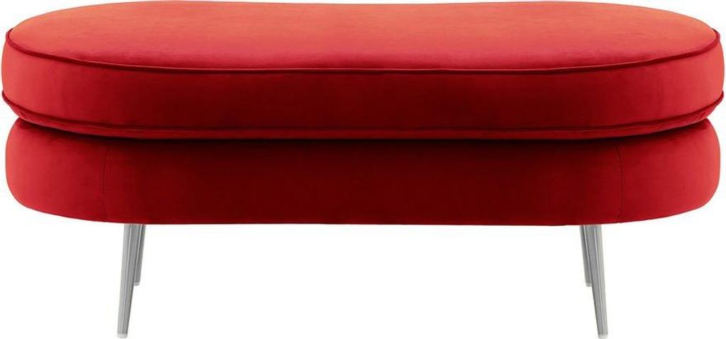 Polsterhocker Kooper-Velluto 7-chrome metal