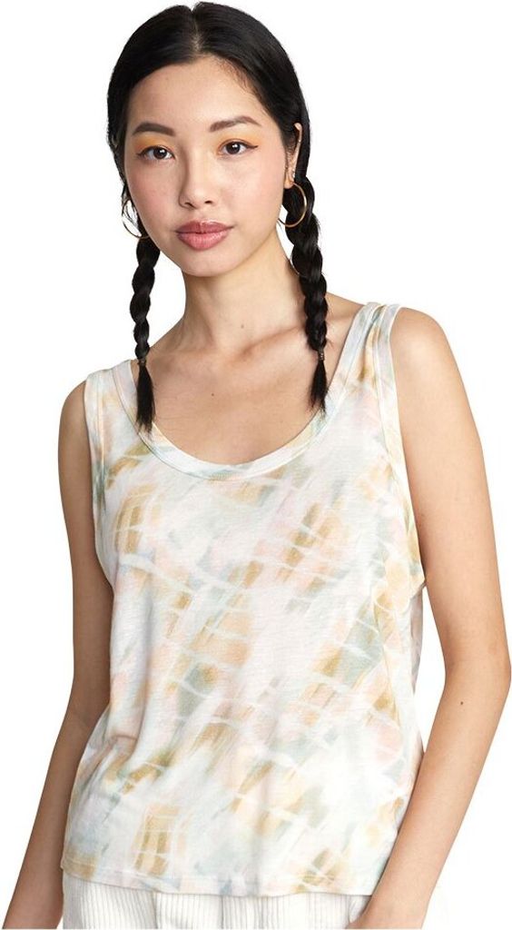 Rvca Lazy ärmelloses T-shirt Weiß S Frau Weiß S