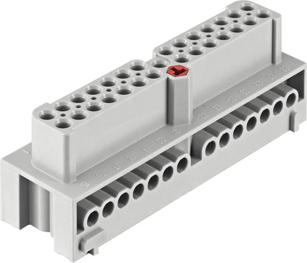 Insert femelle HARTING Han-Eco Mod.28E à raccord vissé 28 pôles PE