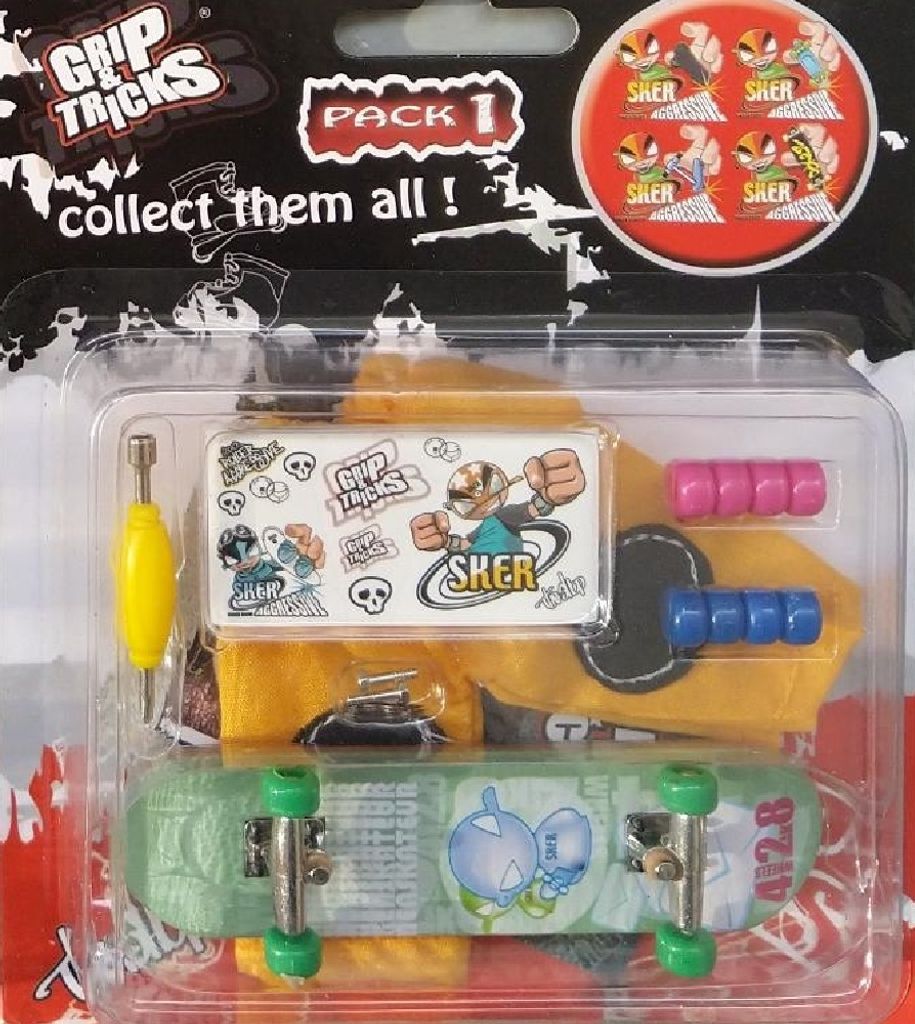 Griff and Tricks Fingerskateboard-Menskateur