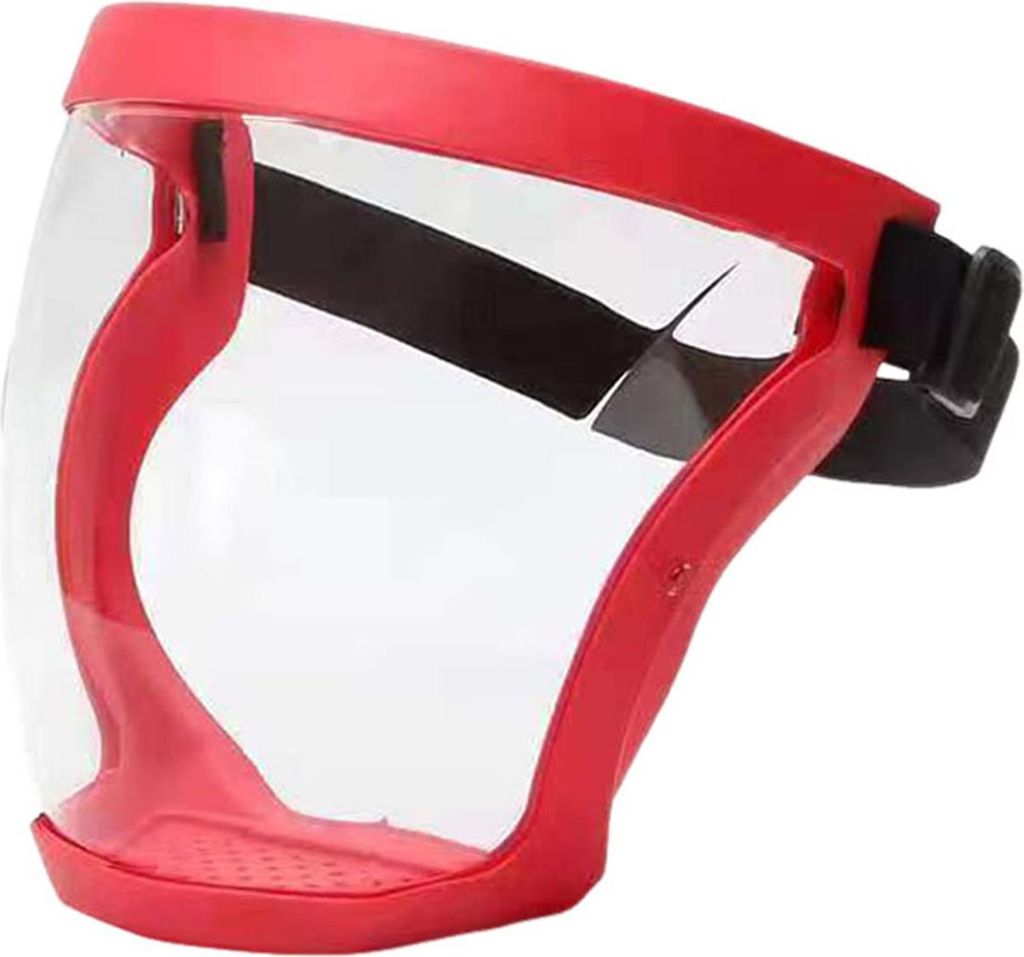 Vollgesichtsschutz, transparenter, beschlagfreier Gesichtsschutz mit verstellbarem Band, wiederverwendbarer hochauflösender Gesichtsschutz aus Kun...