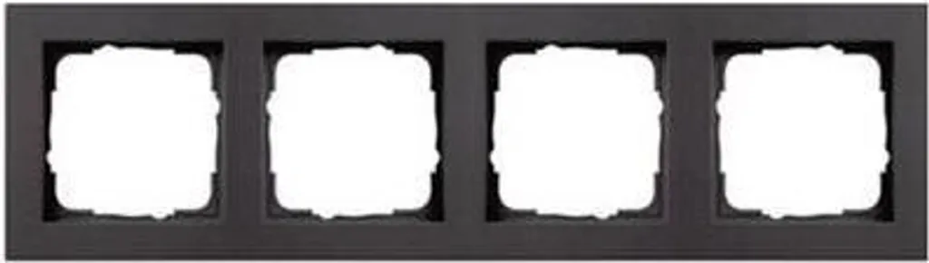 Cadre Gira E2 4 postes Anthracite Standard 55 haute résistance