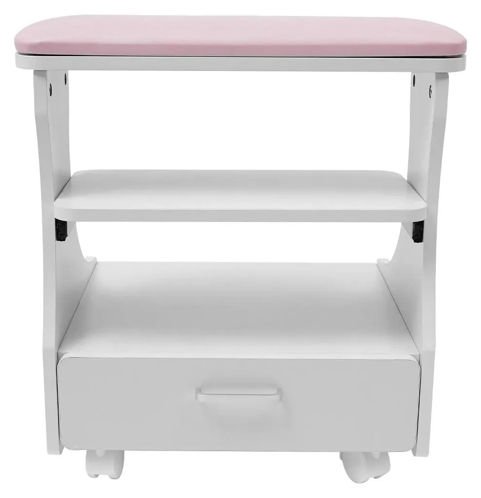 Support pour pédicure et bain de pieds rose idéal pour salon ou domicile