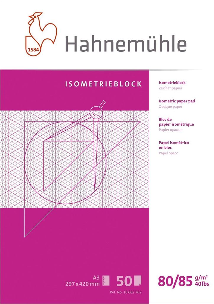 Hahnemühle FineArt 10662762 Isometrieblock A3 Immagine del prodotto 