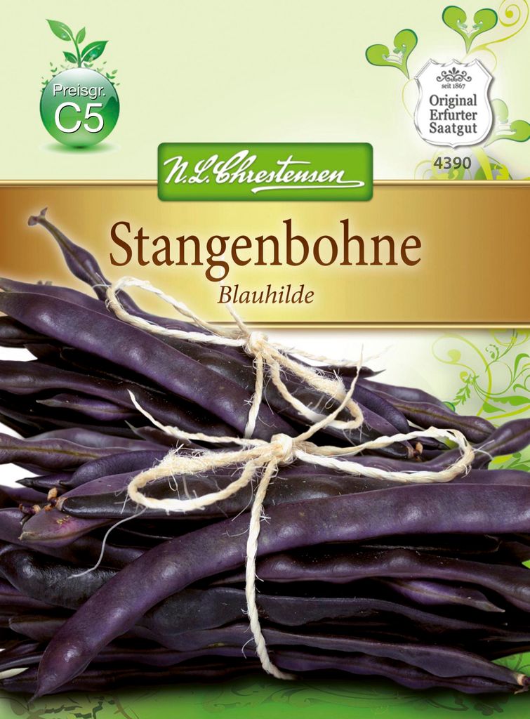 Stangenbohne Blauhilde | Stangenbohnensamen von N.L. Produktbild 