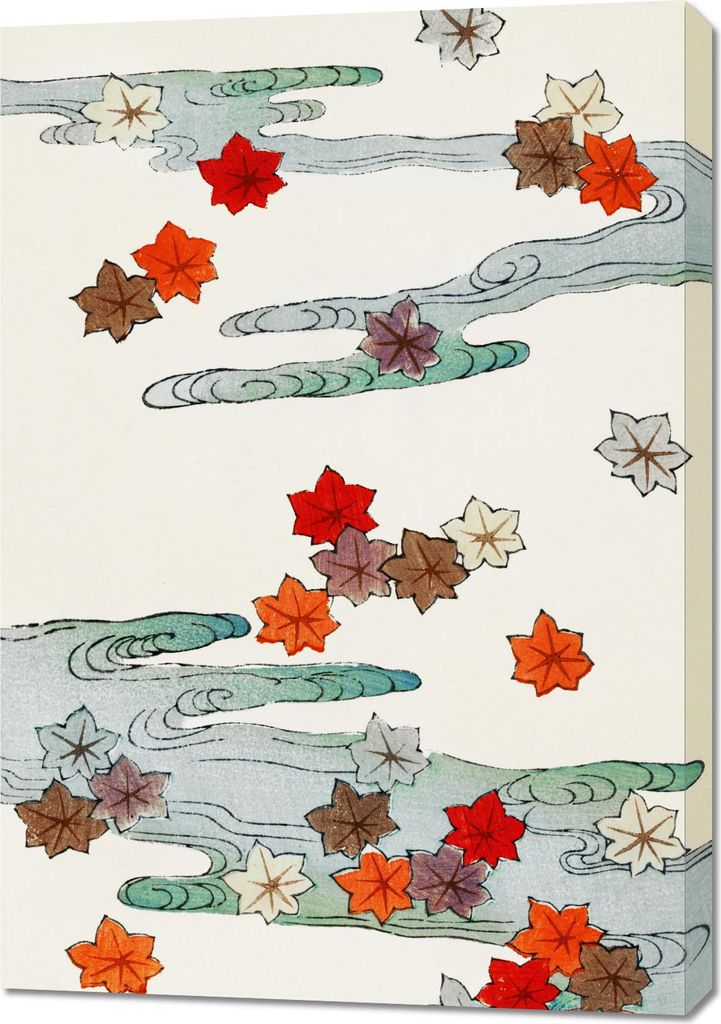 Bild 70x100cm Herbst, Bijutsukai Japanisch Vintage für das Wohnzimmer