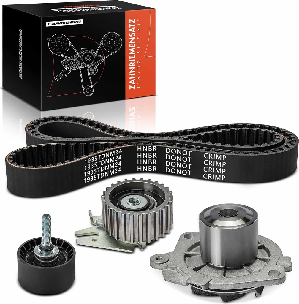Kit Distribution Complet pour Fiat Doblo et Punto : Courroie + Pompe Eau