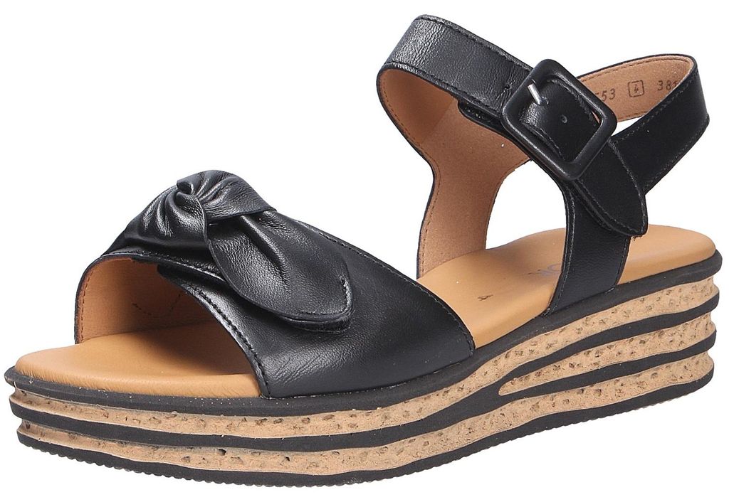 Gabor 84.553 Damen Sandalette - Riemchen Sandalen schwarz NEU
