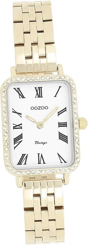 Oozoo Metall Damen Uhr Analog Quarzuhr Armband gold Vintage Series D2UOC20414