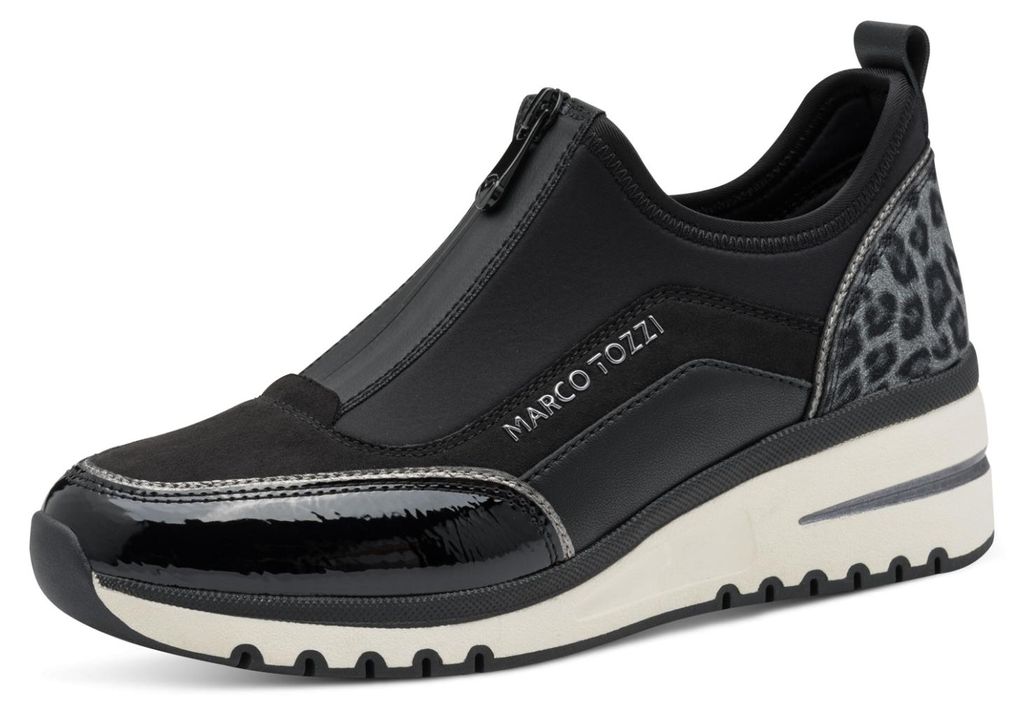Marco Tozzi Slipper - Schwarz Combi Synthetik : 40 Größe: 40