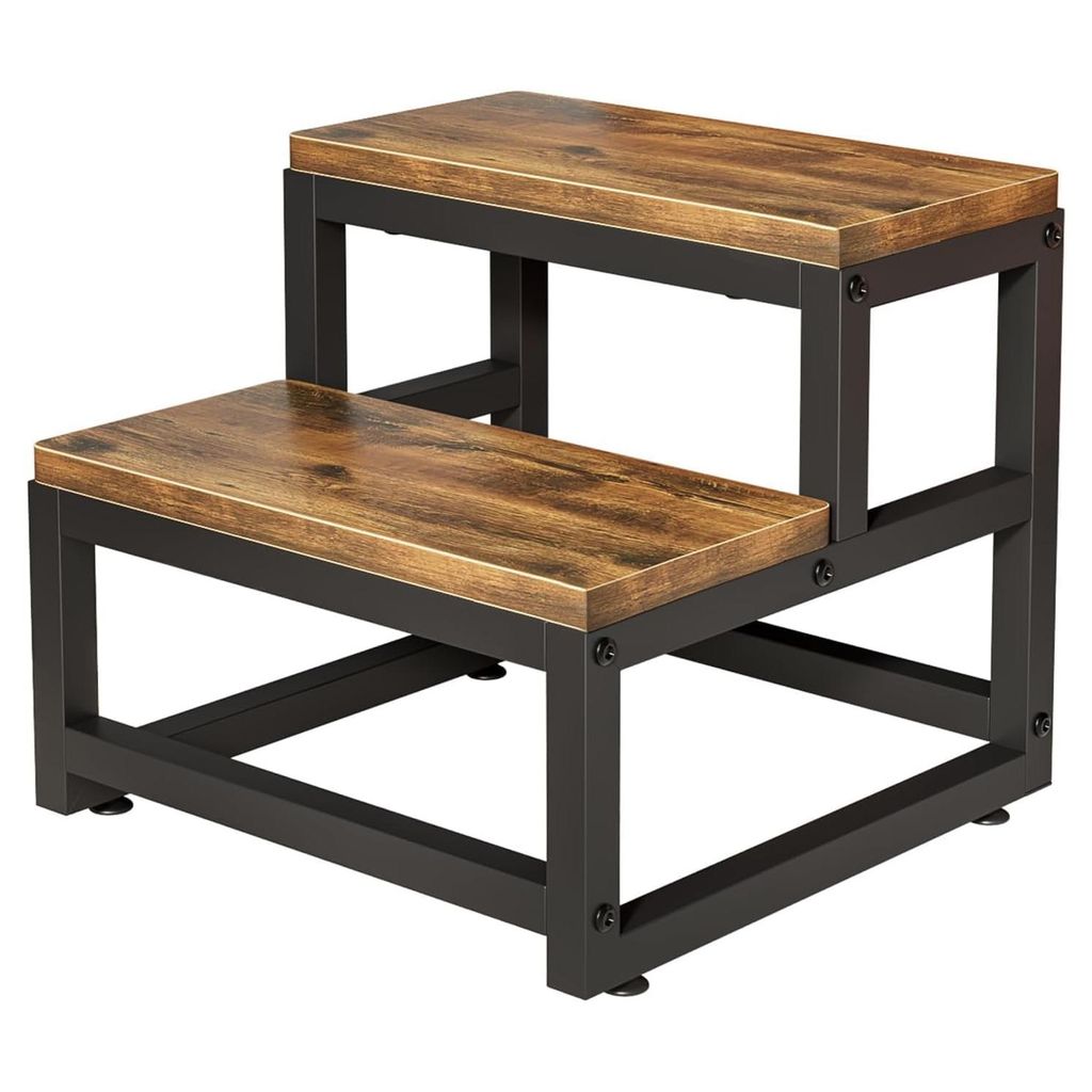 Zweistufiger Tritthocker aus Holz, Trittleiter für Kinder Produktbild 