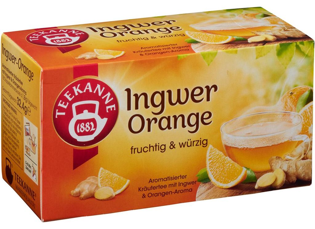 Teekanne Nat.Ingwer-Orange 18er 32,4g Produktbild 