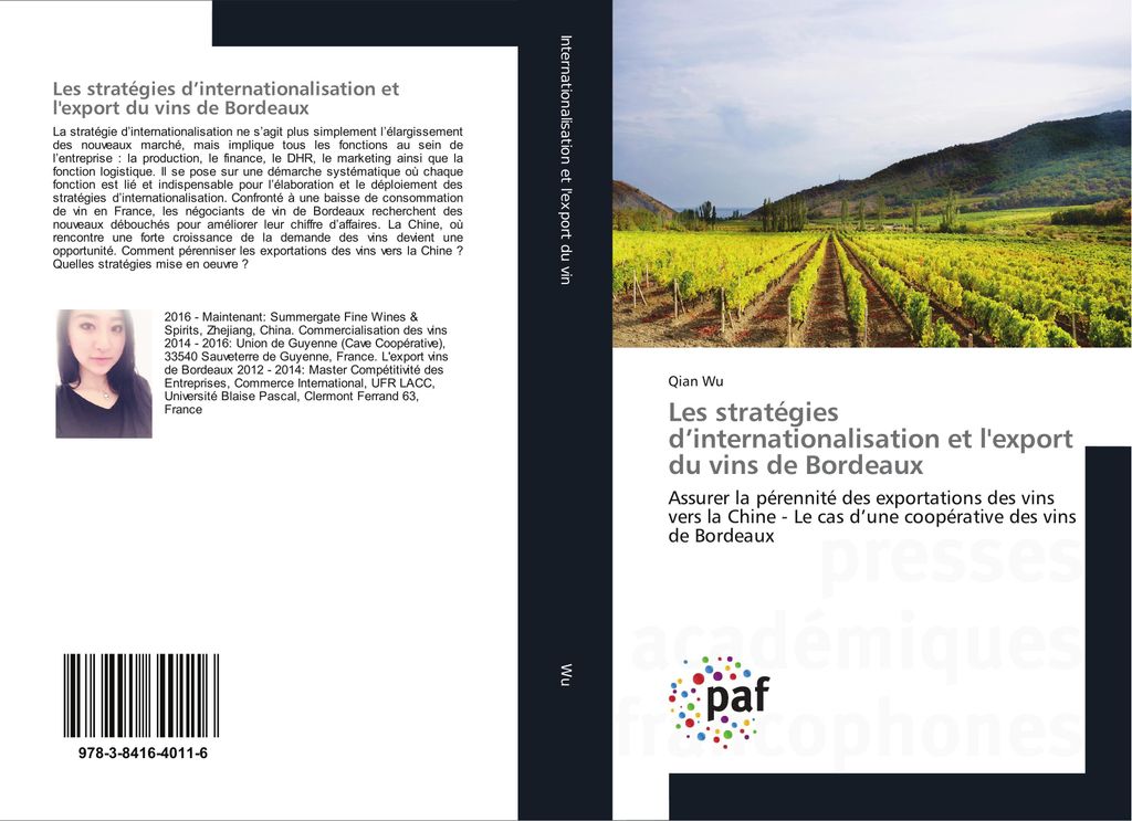 Les stratégies d'internationalisation et l'export du vins de Bordeaux