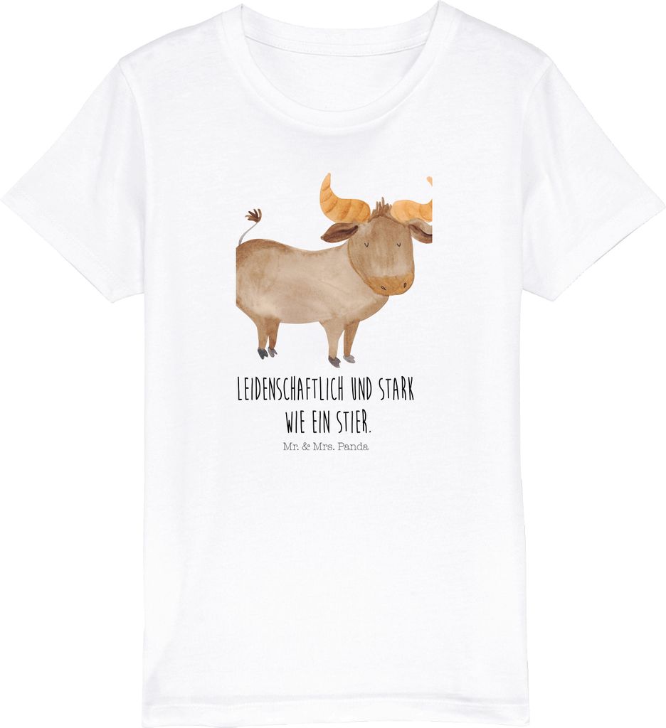 Mr. & Mrs. Panda Kleinkinder T-Shirt Sternzeichen Stier Produktbild 