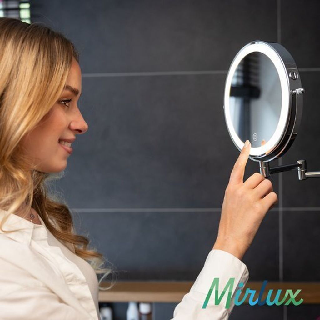 Mirlux Make-up-Spiegel mit LED-Beleuchtung - 10fache Produktbild 9