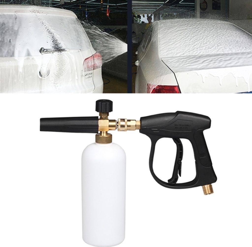 Hochdruck Auto Wash Foam Gun Seifenschaum Generator Wassersprühpistole, Außendraht: 14 x 1.5