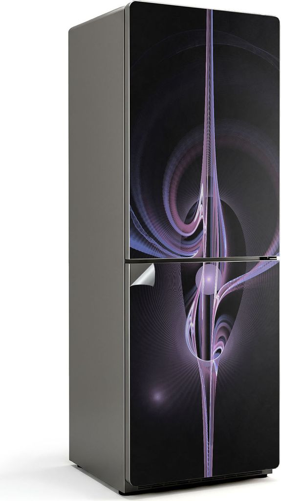Dynamische 3D-Blöcke – Kühlschrank Aufkleber – Klebefolie Kühlschrank – Kühlschrank Nachbildung – Kühlschrankfolie selbstklebend – K...