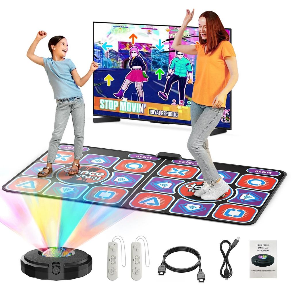 Tanzmatte - Für 2 Spieler TV-Tanzpad - Kabelgebunden - Produktbild 