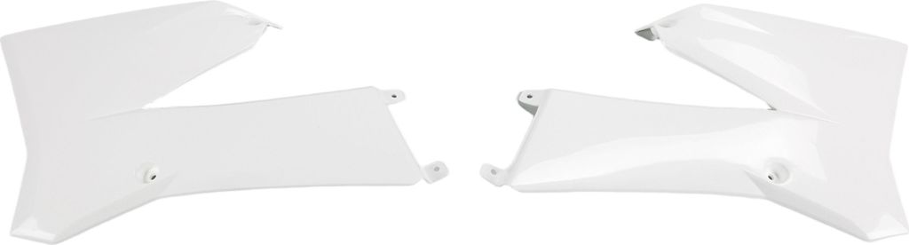 Kühlerverkleidung UFO PLAST 2-teilig Abdeckung Kühler für KTM SX 85 ccm Bj. 2006 - 2012, Farbe:weiß OEM