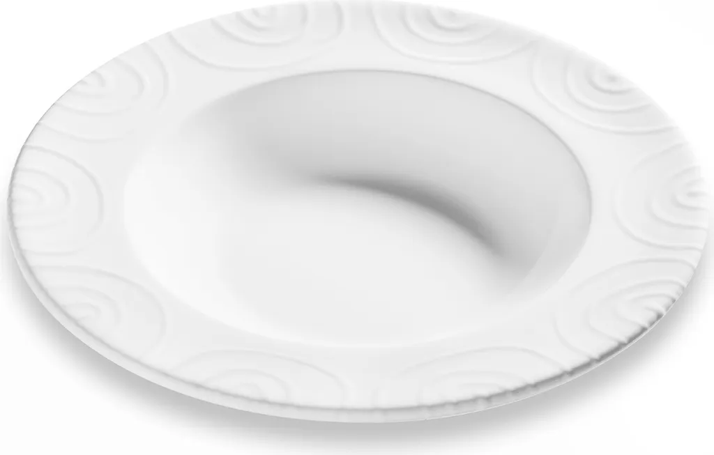 Assiette creuse Gourmet en céramique artisanale de 24cm pour la table