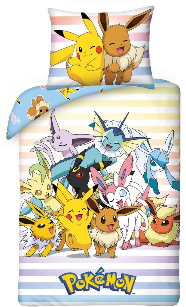 Pokemon dekbed pokémon (pok322): 140x200 65x65 cm