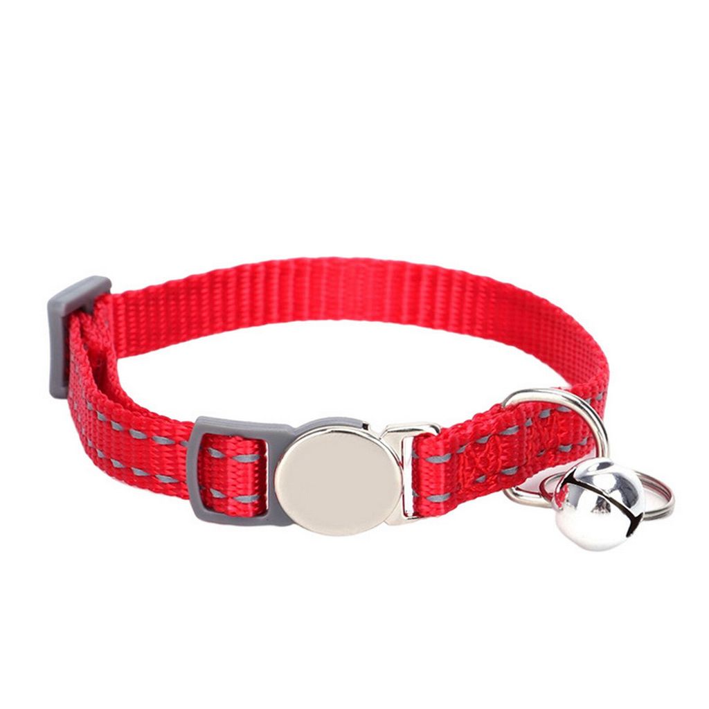 Haustierhalsband, verstellbare Sicherheitsschnalle, weich, bequem, Anti-Verlust-Halsband für Haustiere, Katzen, reflektierendes Halsband, Heimtier...