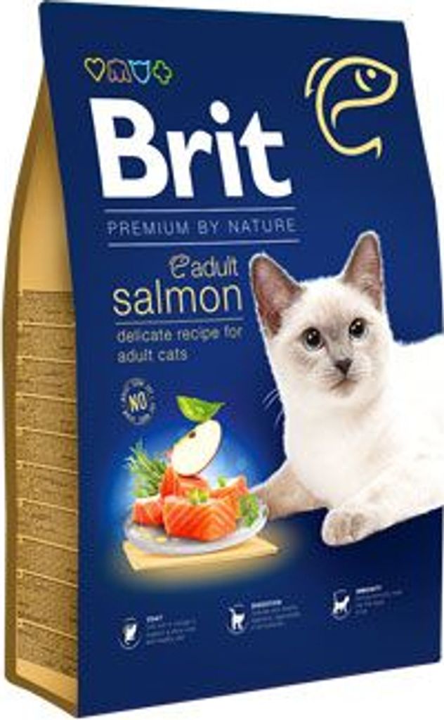 BRIT Premium by Nature Cat Adult Salmone 1,5 kg Immagine del prodotto 