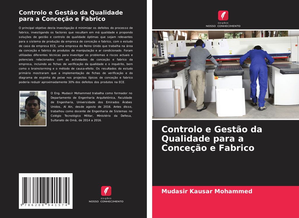 Controlo e Gestão da Qualidade para a Conceção e Fabrico