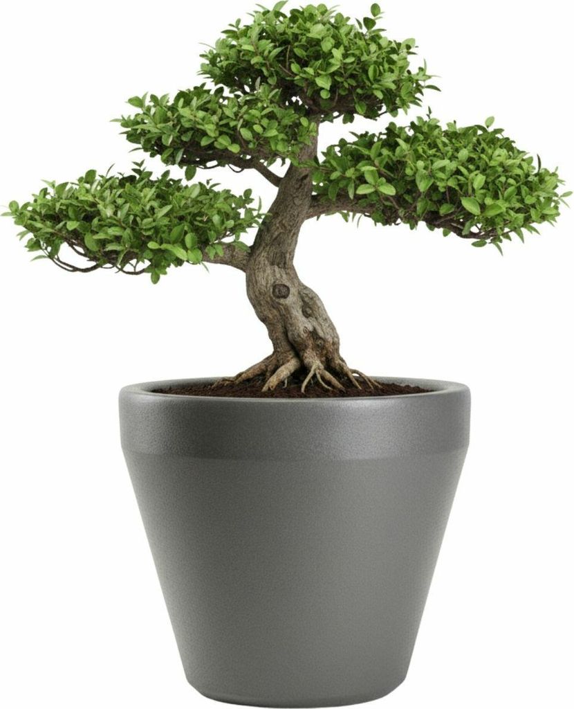 HowHomely | Pflanzgefäß - Blumenkübel - grau - B61xH56 cm - Pflanzentopf - Blumentopf - Dekorativ