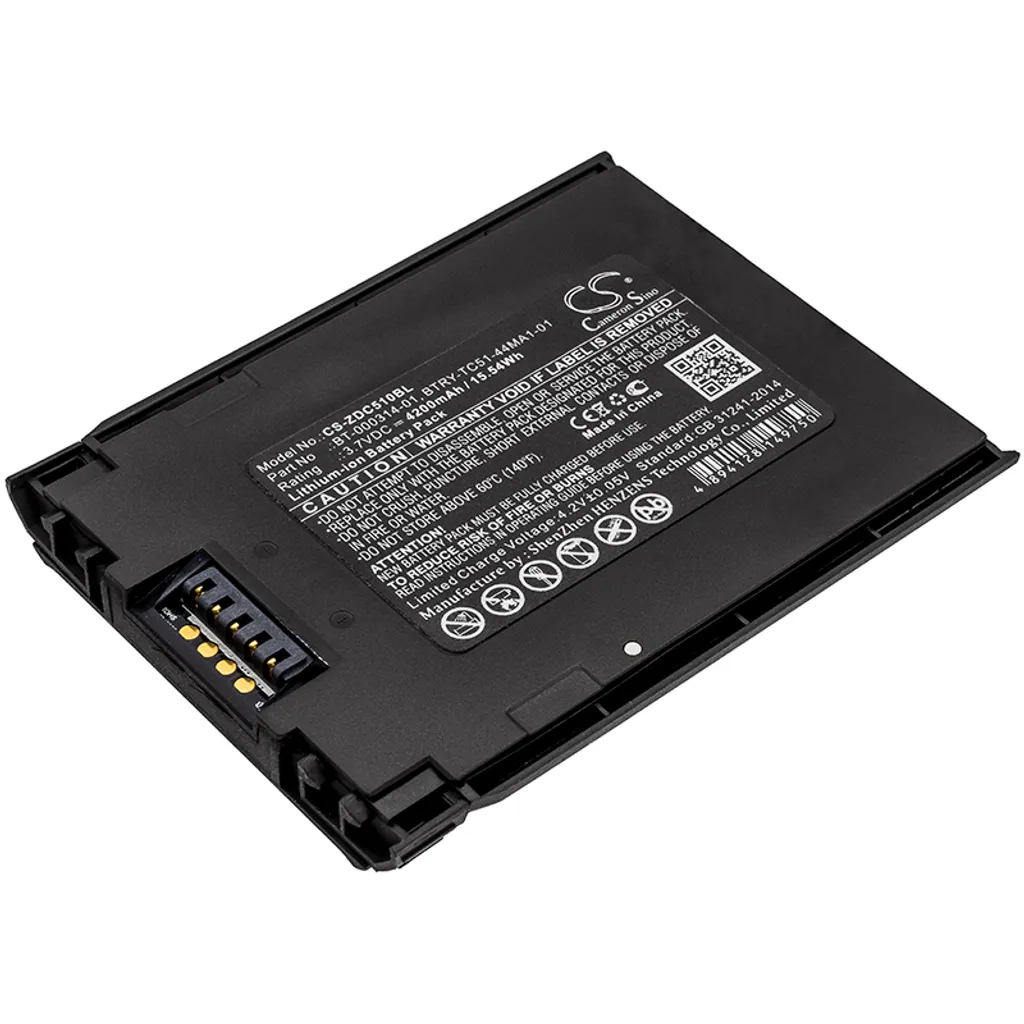 Batterie Zebra TC51 TC52 TC57 TC56 remplace BT-000314-01 Techtek 4300mAh