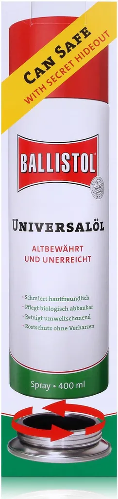 Cachette secrète Ballistol en forme de bombe aérosol factice 400ml - 3