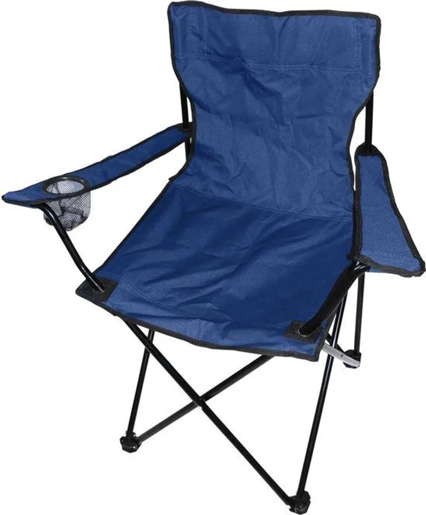 Siège de camping pliable BLAUW et fauteuil de pêche avec porte-verre