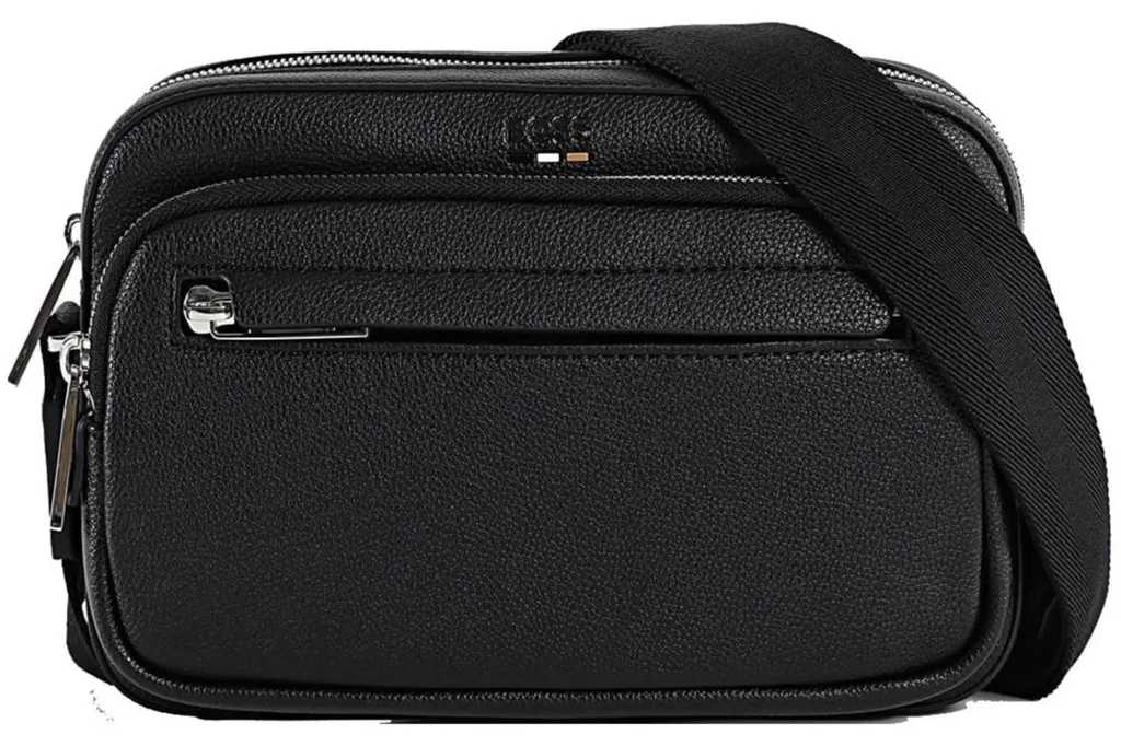 Sacoche Boss 50552623 Ray en Cuir Synthétique Texturé avec Logo
