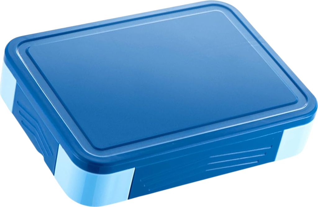 minimutz Brotdose Kinder mit Fächern, Brotzeitdose auslaufsicher, Lunch Box BPA-frei, Bento Box Set Royalblau