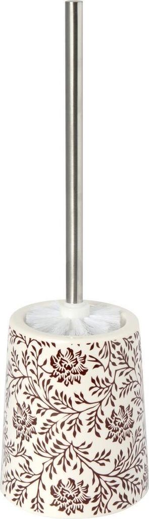 MSV WC Bürste Toilettenbürste Klobürste Keramik Ikebana Braun Weiß