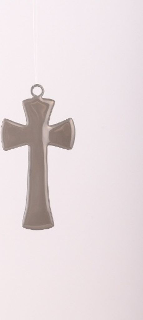 Wandkreuz Metall, anthrazit lackiert 10 cm