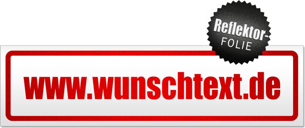 www.wunschtext.de Domain Magnetschild Schild magnetisch