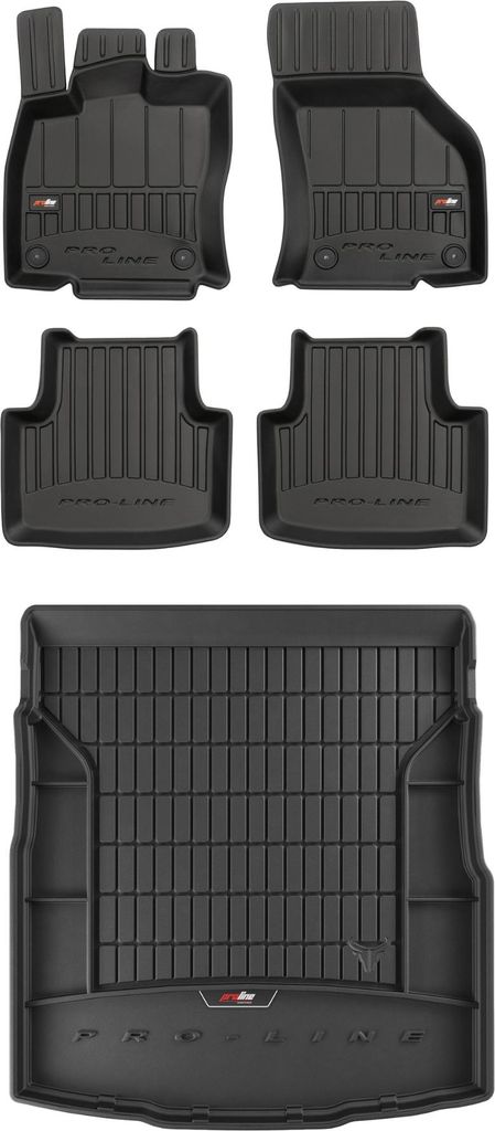 FROGUM 3D Gummimatten und Kofferraummatte für Volkswagen Passat B8 14-22